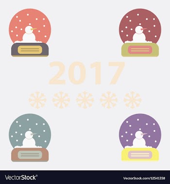 Collection of Merry christmas vector image
