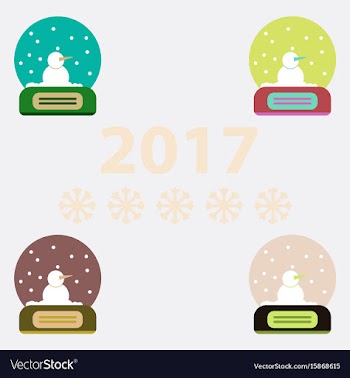 Collection of merry christmas vector image