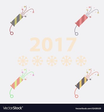 Collection of new year slapstick vector image