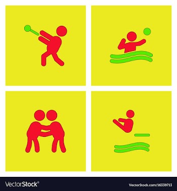 Collection of olympic game design vector image