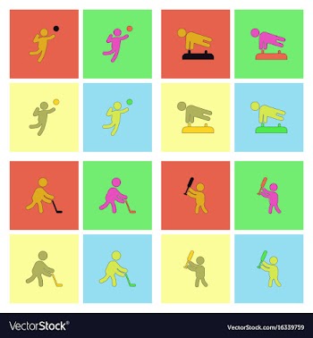 Collection of olympic game design vector image