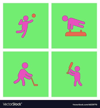 Collection of olympic game design vector image