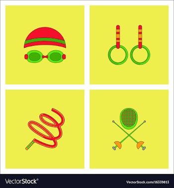 Collection of olympic game design vector image