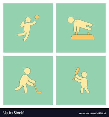 Collection of olympic game design vector image