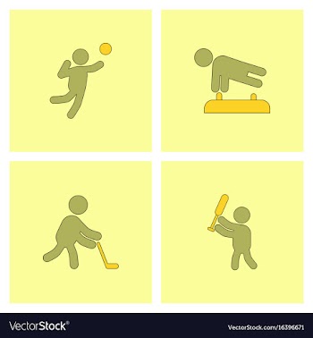 Collection of olympic game design vector image