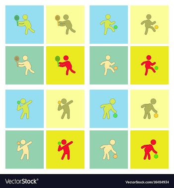 Collection of olympic game design vector image