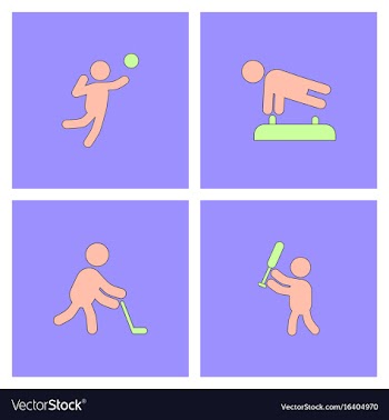 Collection of olympic game design vector image