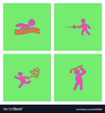 Collection of olympic game design vector image
