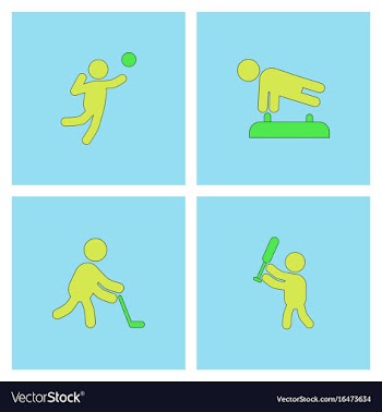 Collection of olympic game design vector image