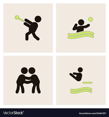 Collection of olympic game design vector image