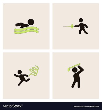 Collection of olympic game design vector image