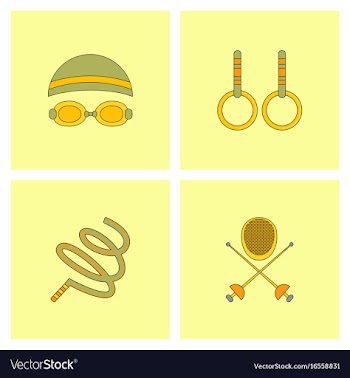 Collection of olympic game design vector image