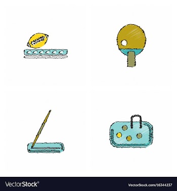 Collection of olympic games in hatching style vector image