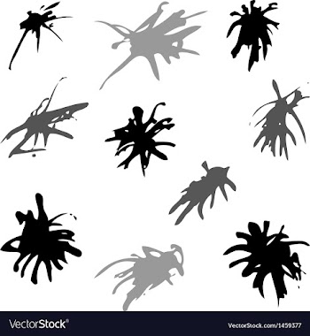 Collection of paint splash vector image