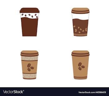 collection of paper coffee cup