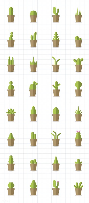 Collection of plants and tree vectors | Free stock vector - 250387