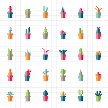 Collection of plants and tree vectors | Free stock vector - 250388