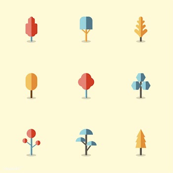 Collection of plants and tree vectors | Free stock vector - 250398