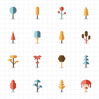Collection of plants and tree vectors | Free stock vector - 250401