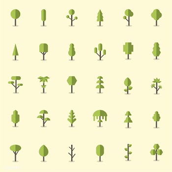 Collection of plants and tree vectors | Free stock vector - 250406