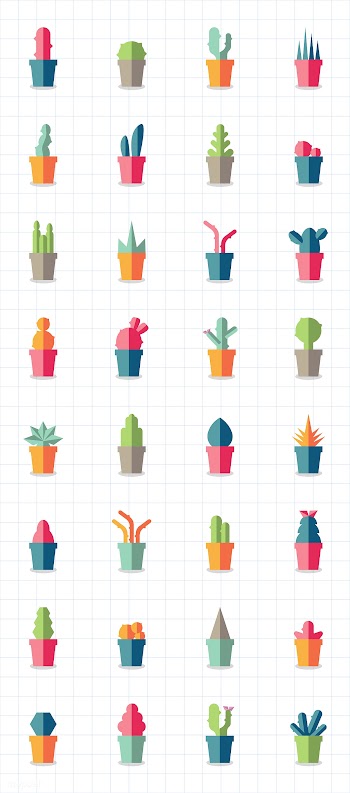 Collection of plants and tree vectors | Free stock vector - 250415