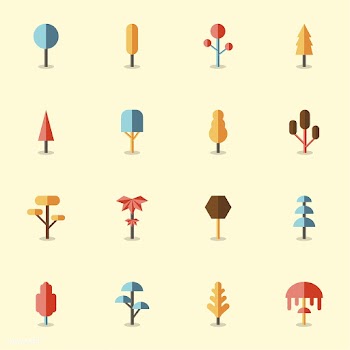 Collection of plants and tree vectors | Free stock vector - 250418