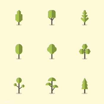Collection of plants and tree vectors | Free stock vector - 250429