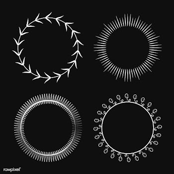 Collection of round ornament design vector | Free stock vector - 494570