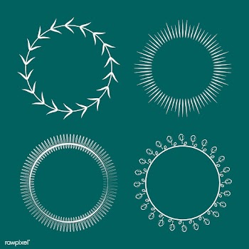 Collection of round ornament design vector | Free stock vector - 494680