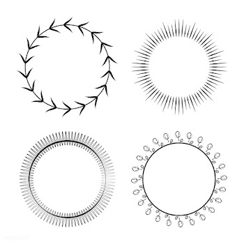 Collection of round ornament design vector | Free stock vector - 494687