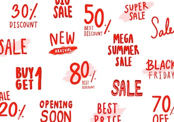 Collection of sale and discount vectors | Free stock vector - 472314