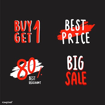 Collection of sale and discount vectors | Free stock vector - 472426