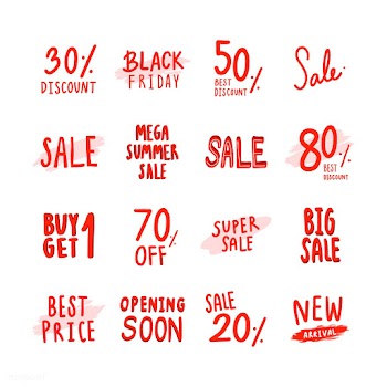 Collection of sale and discount vectors | Free stock vector - 472615