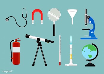 Collection of science study tools set illustr.. | Free stock vector - 462850
