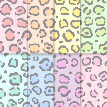 Collection of seamless colorful animal patter.. | Free stock vector - 542970