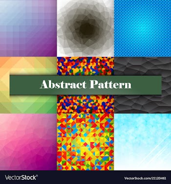 Collection of seamless ornametal patterns vector image