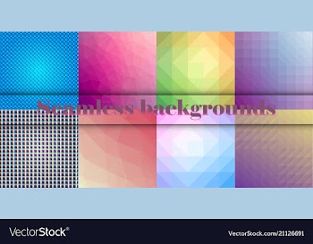 Collection of seamless ornametal patterns vector image