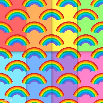 Collection of seamless rainbow patterns desig.. | Free stock vector - 542971