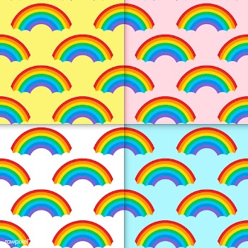Collection of seamless rainbow patterns desig.. | Free stock vector - 543038