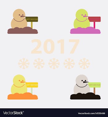 Collection of snowman of vector image