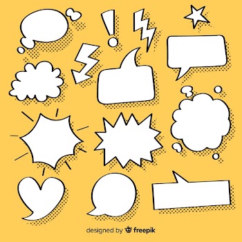 Collection of speech bubbles for comics Free Vector