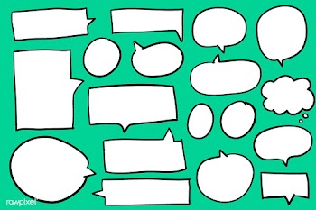 Collection of speech bubbles on green backgro.. | Free stock vector - 463915