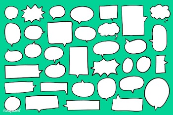 Collection of speech bubbles on green backgro.. | Free stock vector - 463952