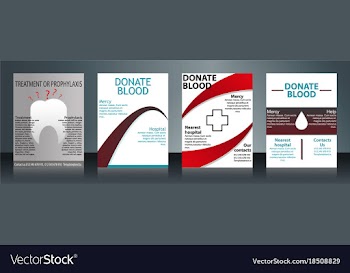 Collection of stylish flyers templates or banners vector image