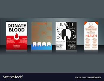 Collection of stylish flyers templates or banners vector image