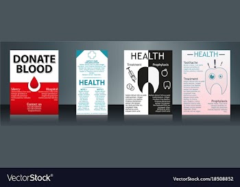 Collection of stylish flyers templates or banners vector image