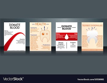 Collection of stylish flyers templates or banners vector image