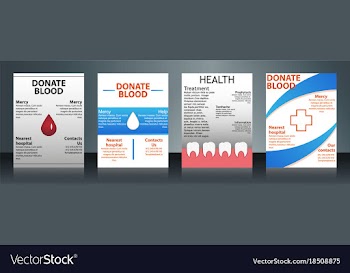 Collection of stylish flyers templates or banners vector image