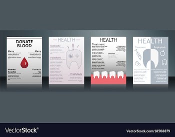 Collection of stylish flyers templates or banners vector image