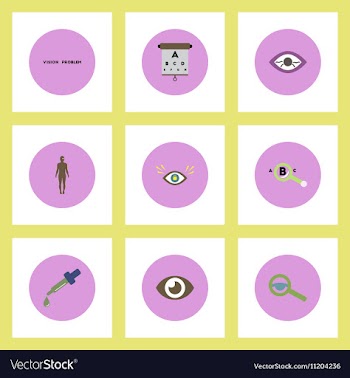 Collection of stylish icons in colorful vector image